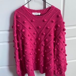 pink sweater